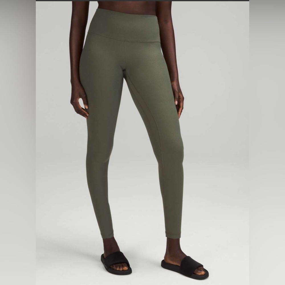 lululemon athletica High-Waist Olive Green Leggings